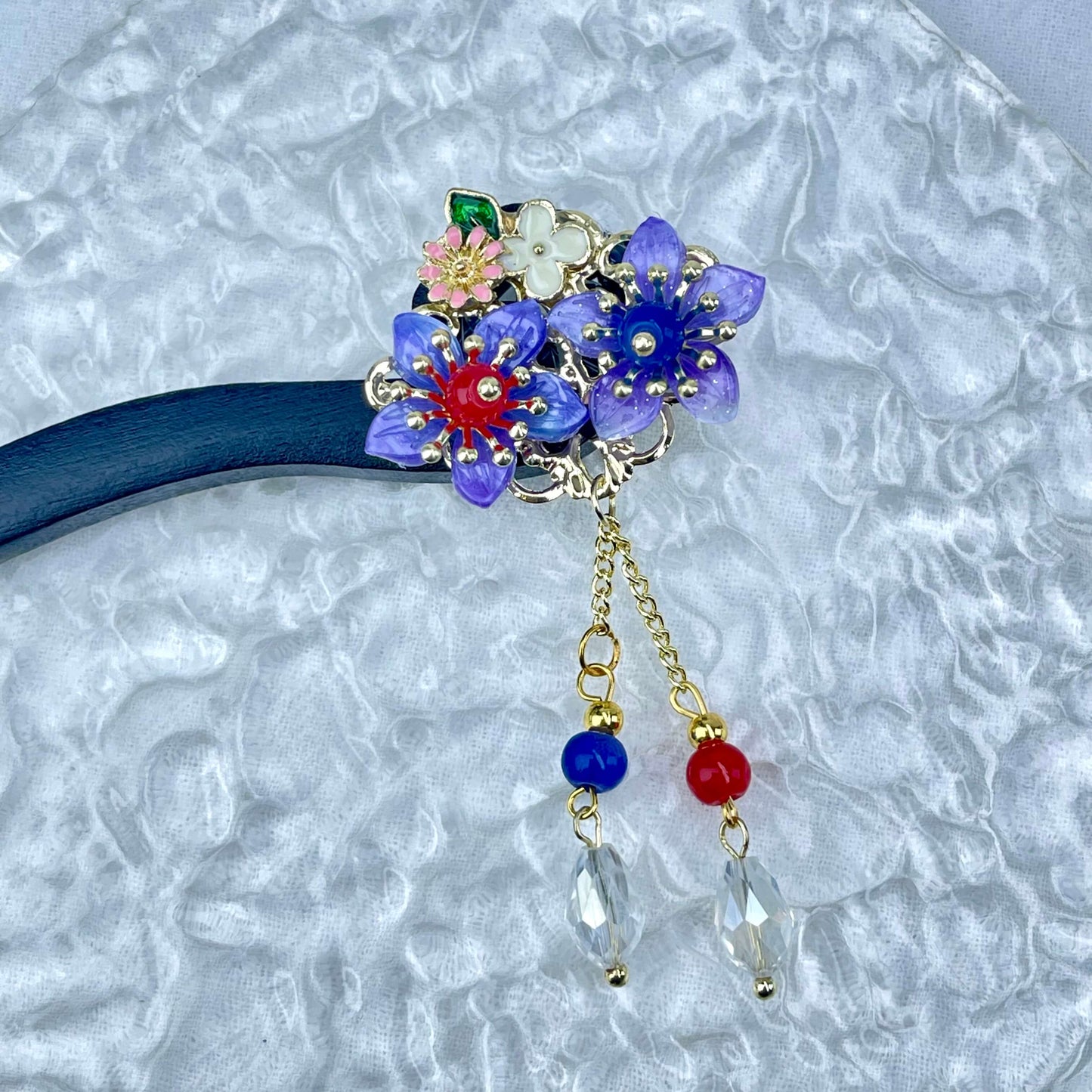[Holiday Celebration] Beautiful Flower Blossom Chinese Traditional Style Hair Sticks-New Fluffy Styles Added!