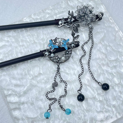 [Holiday Celebration] Beautiful Flower Blossom Chinese Traditional Style Hair Sticks-New Fluffy Styles Added!