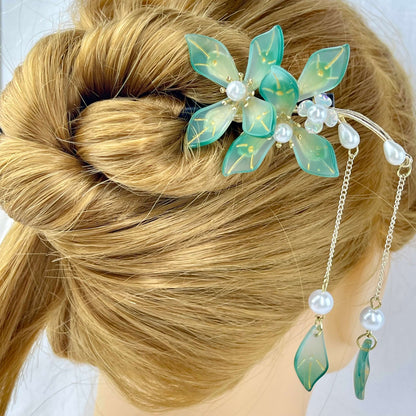 [Holiday Celebration] Beautiful Flower Blossom Chinese Traditional Style Hair Sticks-New Fluffy Styles Added!