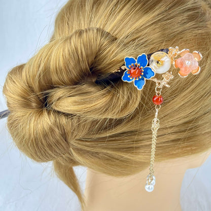 [Holiday Celebration] Beautiful Flower Blossom Chinese Traditional Style Hair Sticks-New Fluffy Styles Added!