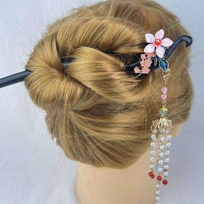 [Holiday Celebration] Beautiful Flower Blossom Chinese Traditional Style Hair Sticks-New Fluffy Styles Added!