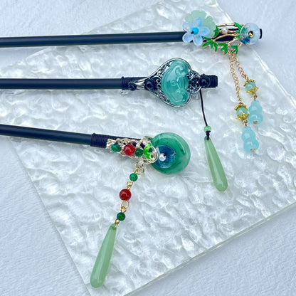 [Holiday Celebration] Beautiful Flower Blossom Chinese Traditional Style Hair Sticks-New Fluffy Styles Added!
