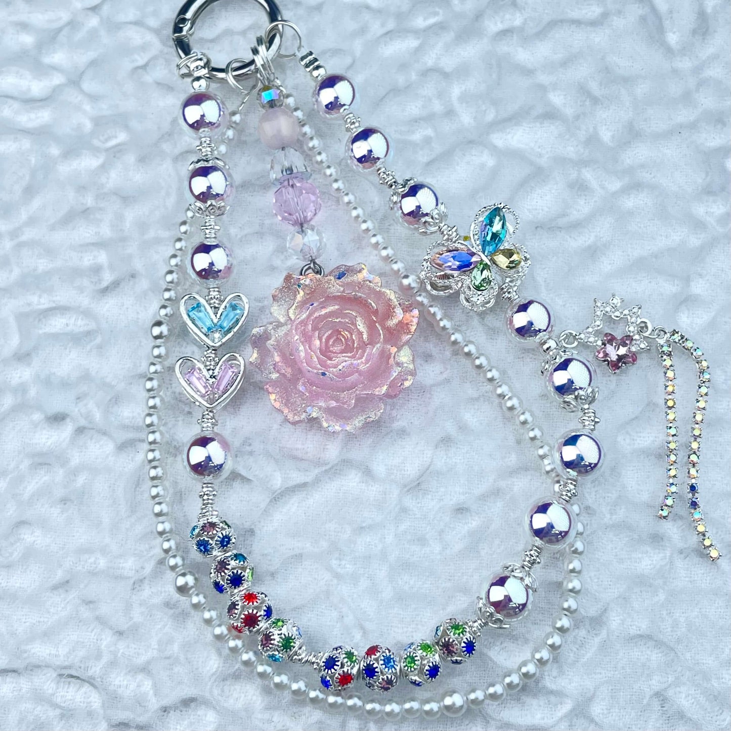 [Anniversary Celebration] Premium "Fairy" Faux Pearls Glow In The Dark Decor Glittering Phone Chains-Celebration Special Price!