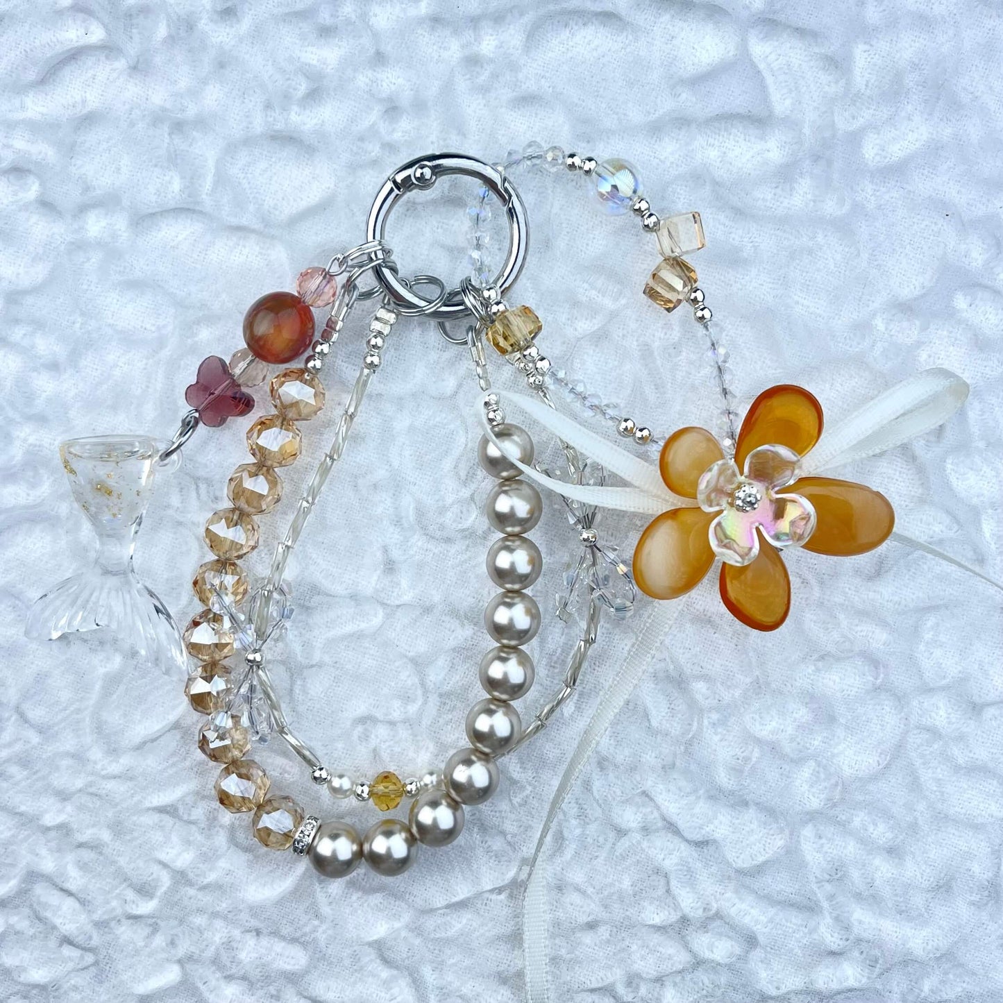 [Anniversary Celebration] Premium "Fairy" Faux Pearls Glow In The Dark Decor Glittering Phone Chains-Celebration Special Price!