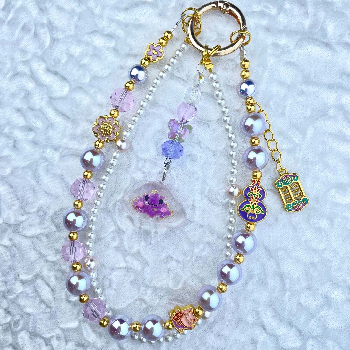 [Anniversary Celebration] Premium "Fairy" Faux Pearls Glow In The Dark Decor Glittering Phone Chains-Celebration Special Price!