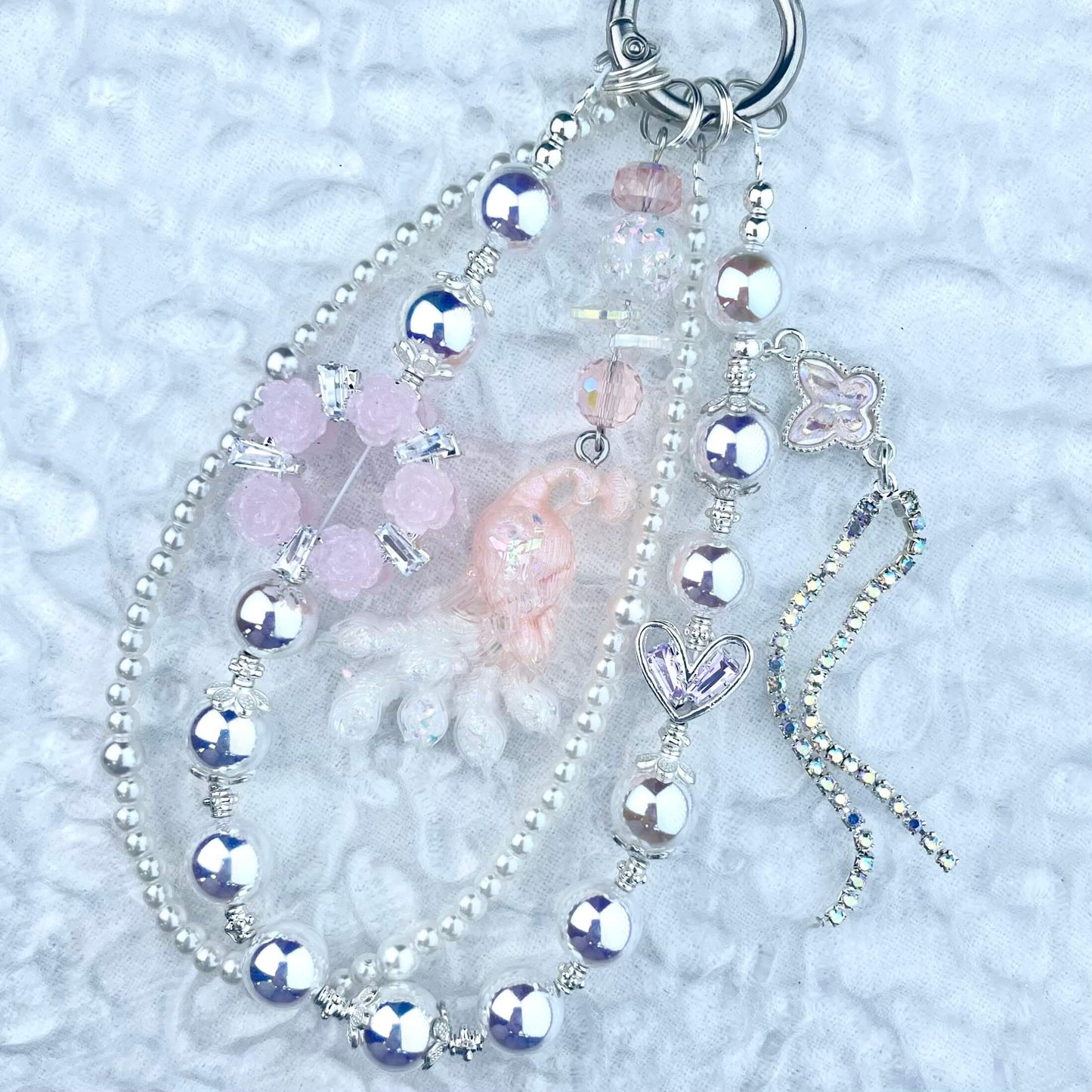 [Anniversary Celebration] Premium "Fairy" Faux Pearls Glow In The Dark Decor Glittering Phone Chains-Celebration Special Price!