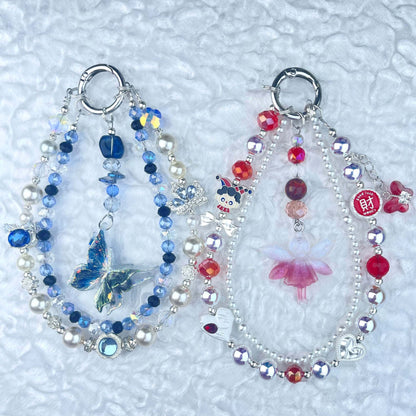 [Anniversary Celebration] Premium "Fairy" Faux Pearls Glow In The Dark Decor Glittering Phone Chains-Celebration Special Price!