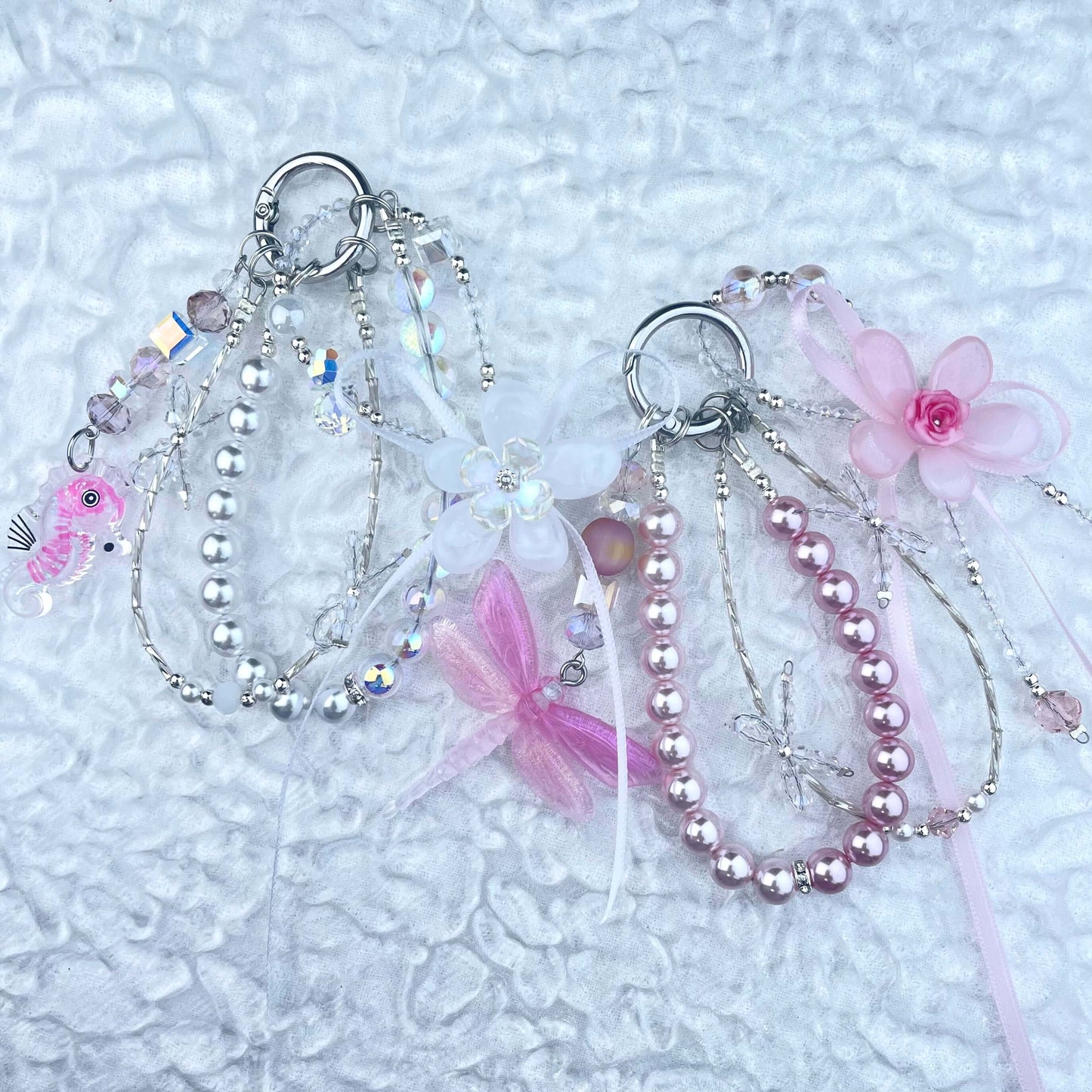 [Anniversary Celebration] Premium "Fairy" Faux Pearls Glow In The Dark Decor Glittering Phone Chains-Celebration Special Price!