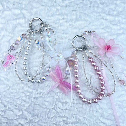[Anniversary Celebration] Premium "Fairy" Faux Pearls Glow In The Dark Decor Glittering Phone Chains-Celebration Special Price!
