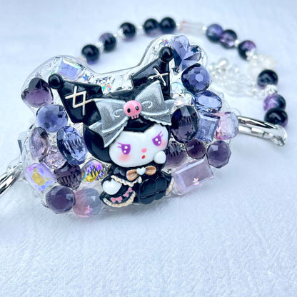 [Holiday Celebration] Kawaii Cream Gel and Glittering Rhinestones Mixes Styles Phone Clip with Phone Chain/Cross-body Chain