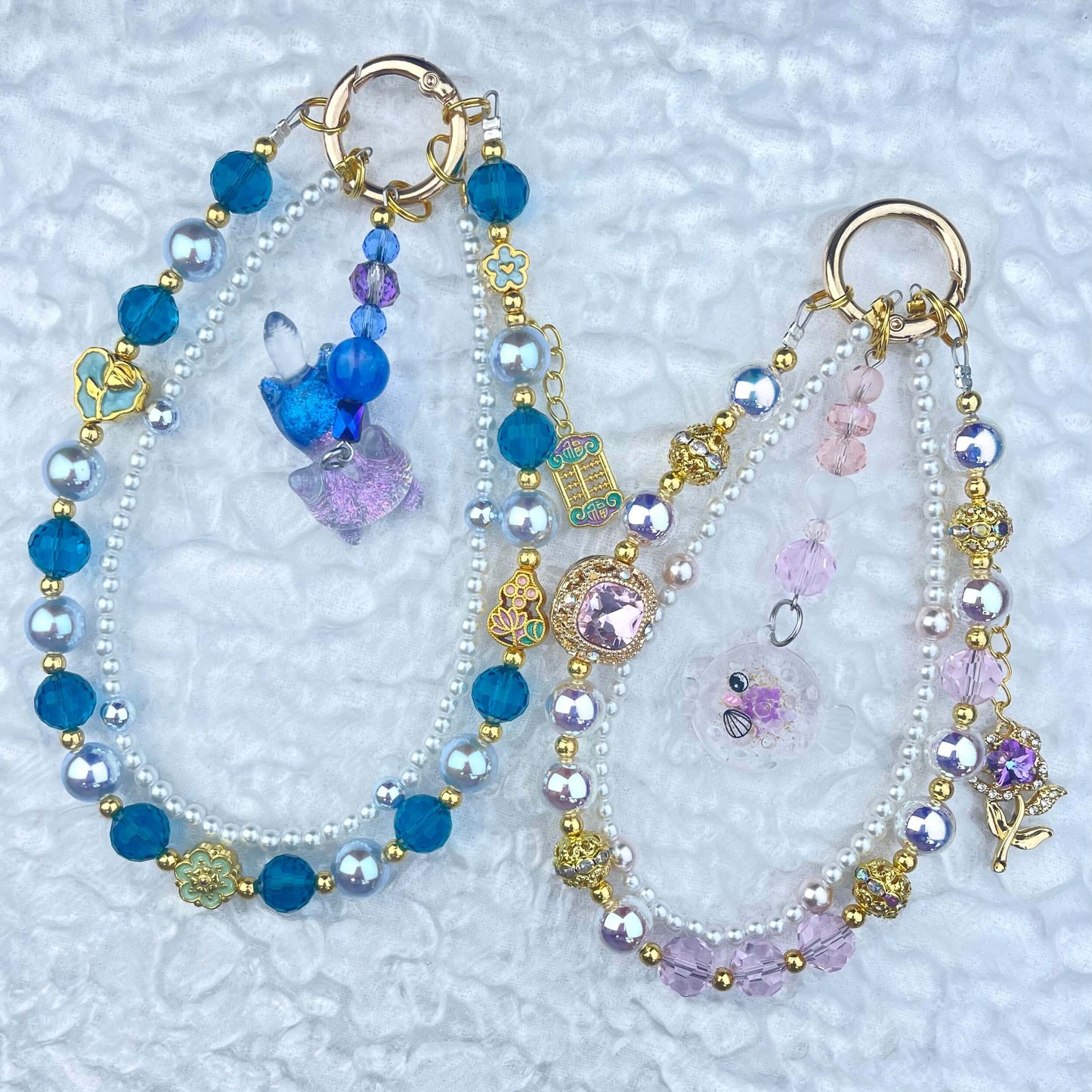 [Anniversary Celebration] Premium "Fairy" Faux Pearls Glow In The Dark Decor Glittering Phone Chains-Celebration Special Price!
