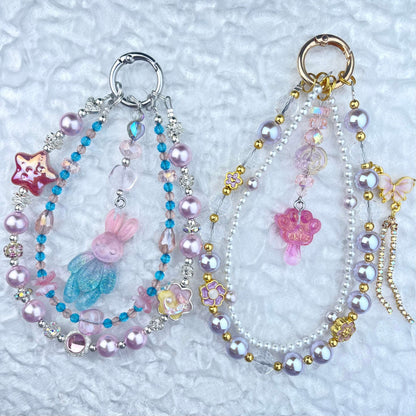 [Anniversary Celebration] Premium "Fairy" Faux Pearls Glow In The Dark Decor Glittering Phone Chains-Celebration Special Price!