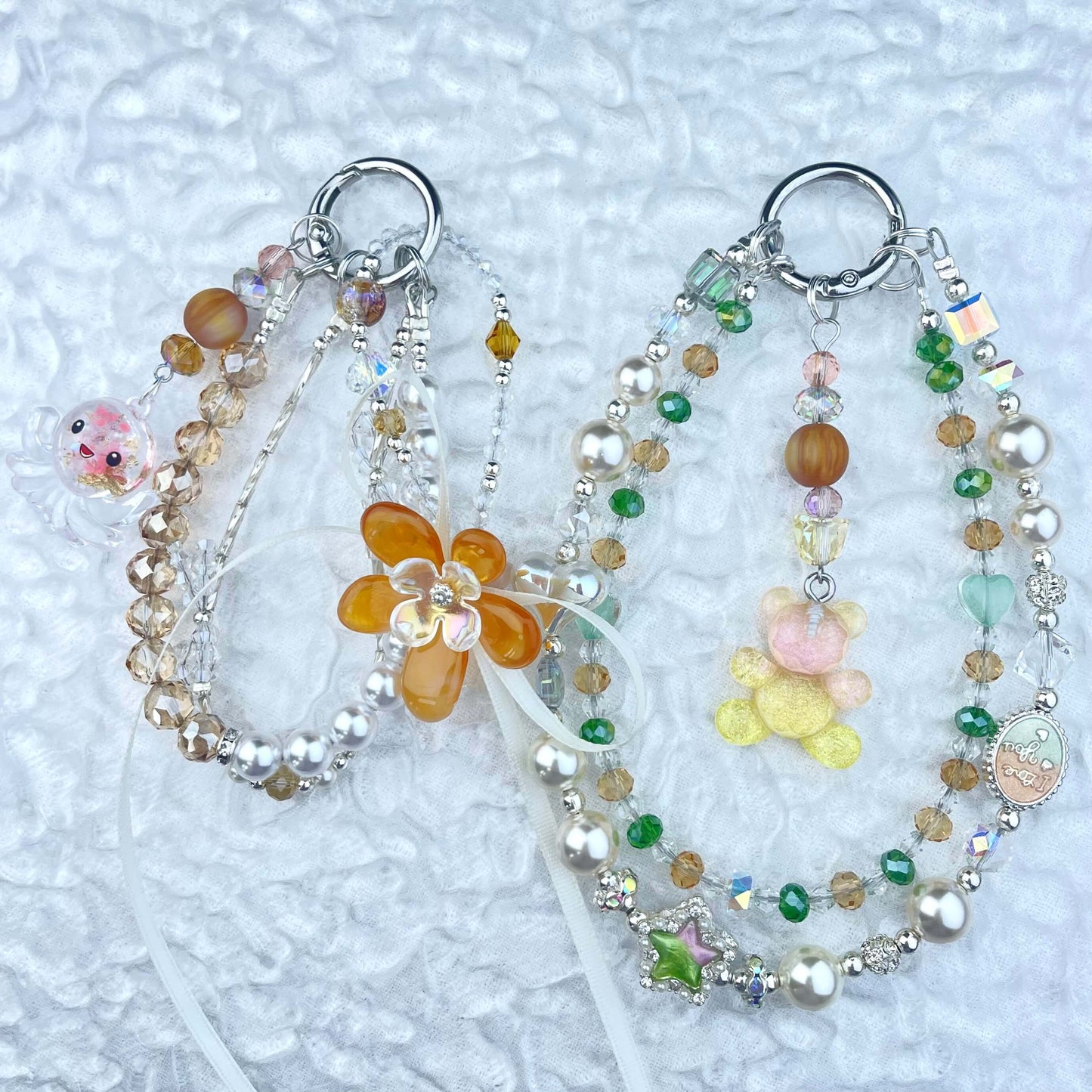 [Anniversary Celebration] Premium "Fairy" Faux Pearls Glow In The Dark Decor Glittering Phone Chains-Celebration Special Price!
