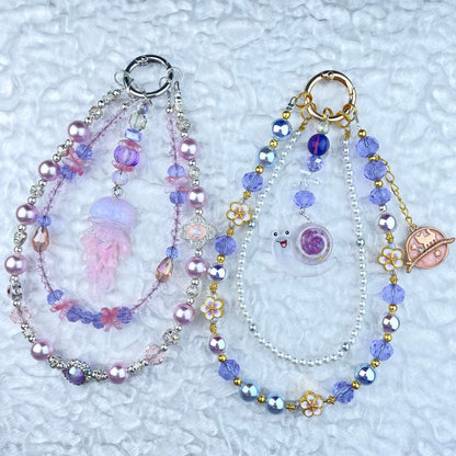 [Anniversary Celebration] Premium "Fairy" Faux Pearls Glow In The Dark Decor Glittering Phone Chains-Celebration Special Price!