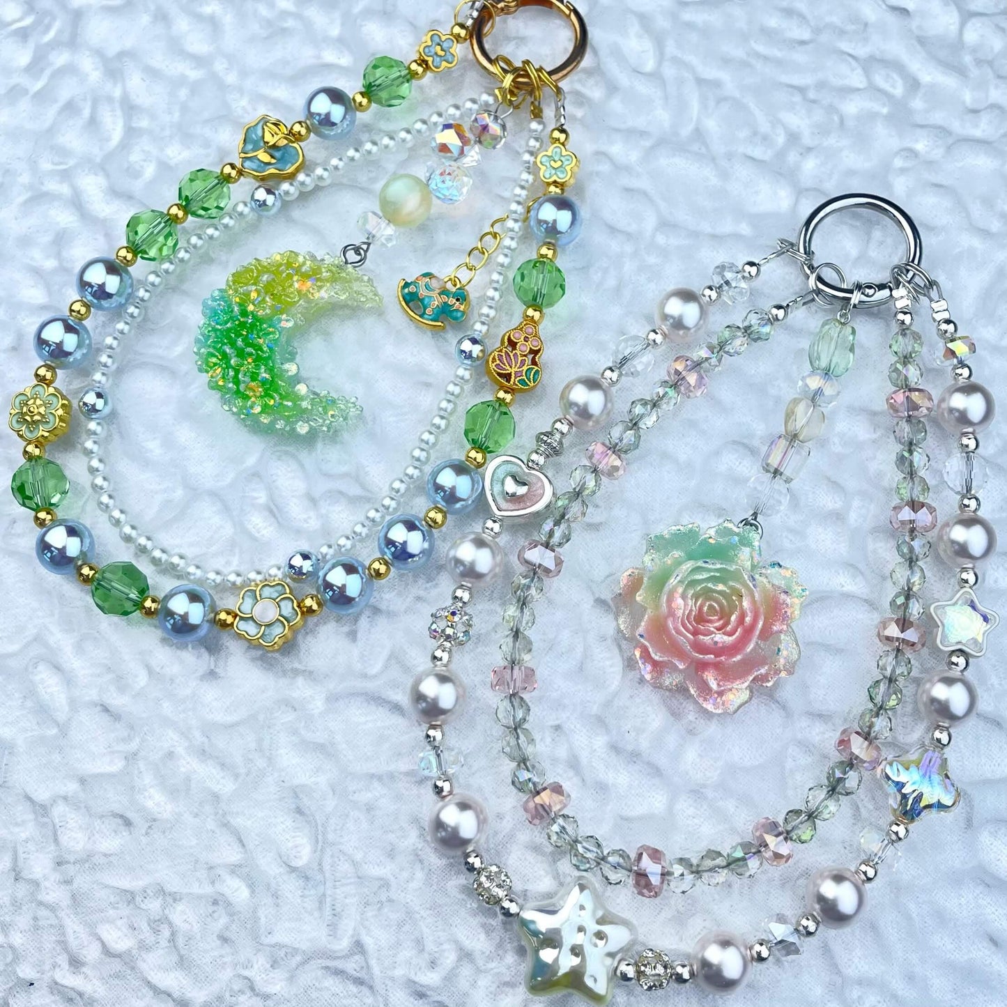 [Anniversary Celebration] Premium "Fairy" Faux Pearls Glow In The Dark Decor Glittering Phone Chains-Celebration Special Price!