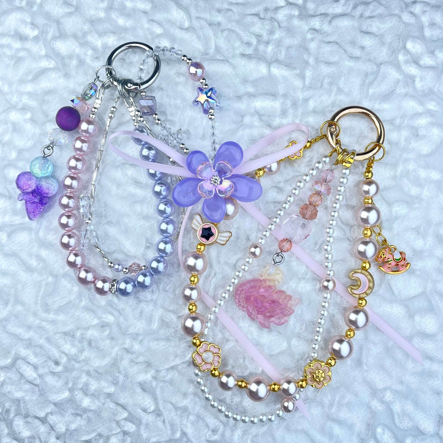 [Anniversary Celebration] Premium "Fairy" Faux Pearls Glow In The Dark Decor Glittering Phone Chains-Celebration Special Price!