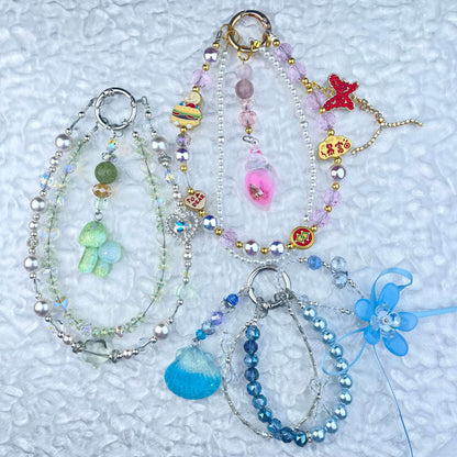 [Anniversary Celebration] Premium "Fairy" Faux Pearls Glow In The Dark Decor Glittering Phone Chains-Celebration Special Price!