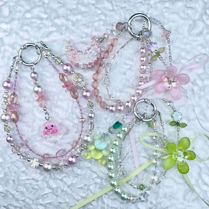 [Anniversary Celebration] Premium "Fairy" Faux Pearls Glow In The Dark Decor Glittering Phone Chains-Celebration Special Price!