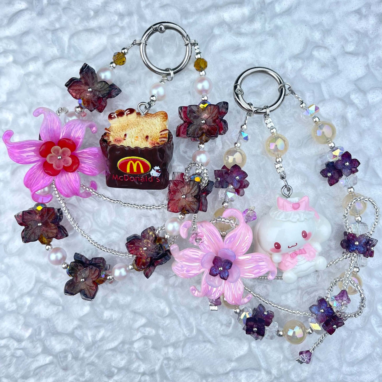 [Anniversary Celebration] Premium Handmade Glittering and Flower Blossom Style Kawaii Cutie Phone Chains-Celebration Special Price!-THIS WEEKEND ONLY