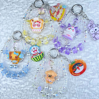 [Anniversary Celebration] Premium Handmade Glittering and Flower Blossom Style Kawaii Cutie Phone Chains-Celebration Special Price!-THIS WEEKEND ONLY