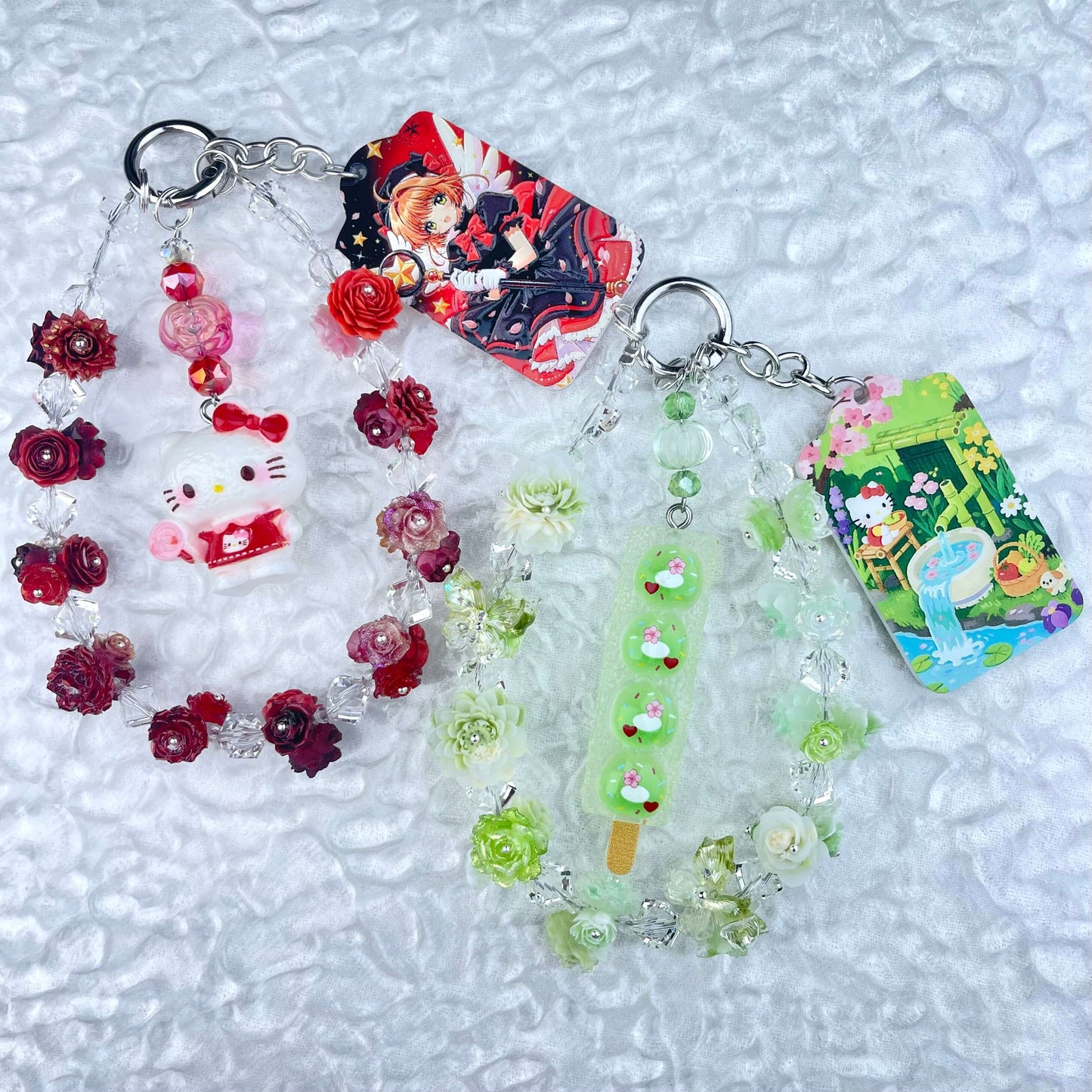 [Anniversary Celebration] Premium Handmade Glittering and Flower Blossom Style Kawaii Cutie Phone Chains-Celebration Special Price!-THIS WEEKEND ONLY