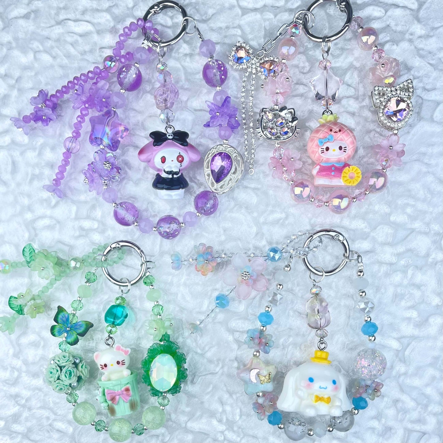[Anniversary Celebration] Premium Handmade Glittering and Flower Blossom Style Kawaii Cutie Phone Chains-Celebration Special Price!-THIS WEEKEND ONLY