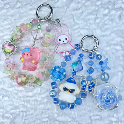 [Anniversary Celebration] Premium Handmade Glittering and Flower Blossom Style Kawaii Cutie Phone Chains-Celebration Special Price!-THIS WEEKEND ONLY