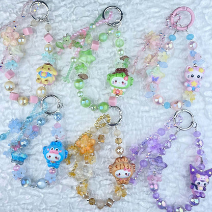 [Anniversary Celebration] Premium Handmade Glittering and Flower Blossom Style Kawaii Cutie Phone Chains-Celebration Special Price!-THIS WEEKEND ONLY