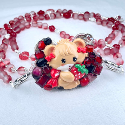 [Holiday Celebration] Kawaii Cream Gel and Glittering Rhinestones Mixes Styles Phone Clip with Phone Chain/Cross-body Chain