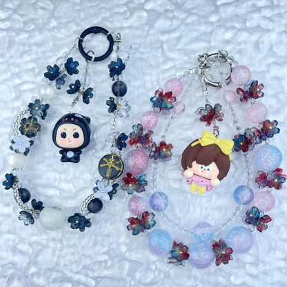 [Anniversary Celebration] Premium Handmade Glittering and Flower Blossom Style Kawaii Cutie Phone Chains-Celebration Special Price!-THIS WEEKEND ONLY