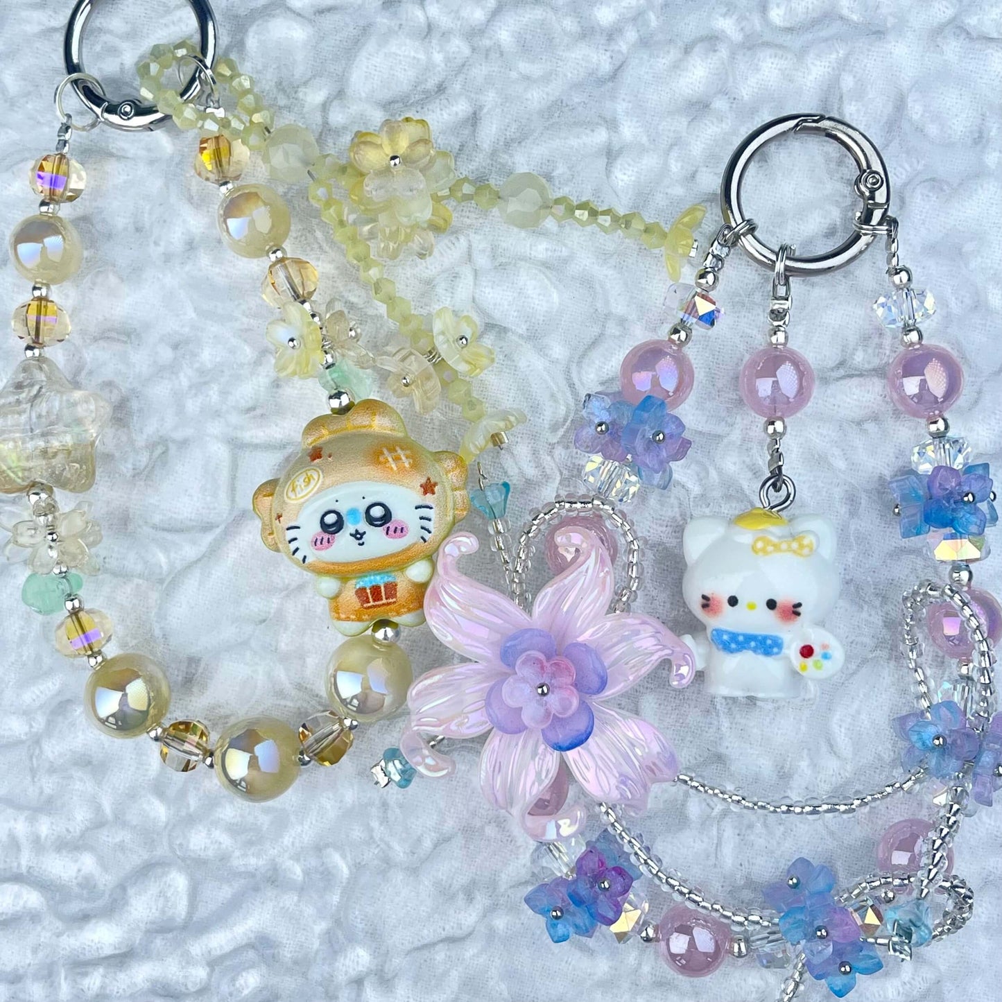 [Anniversary Celebration] Premium Handmade Glittering and Flower Blossom Style Kawaii Cutie Phone Chains-Celebration Special Price!-THIS WEEKEND ONLY