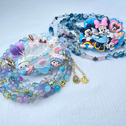 [Holiday Celebration] Kawaii Cream Gel and Glittering Rhinestones Mixes Styles Phone Clip with Phone Chain/Cross-body Chain