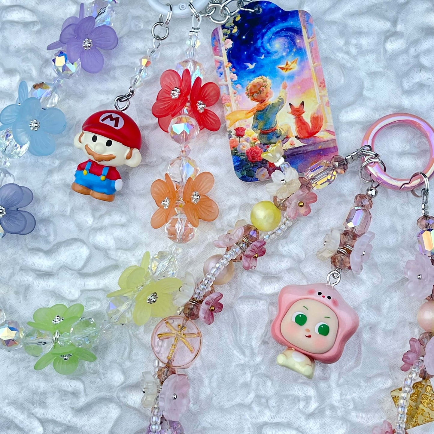 [Anniversary Celebration] Premium Handmade Glittering and Flower Blossom Style Kawaii Cutie Phone Chains-Celebration Special Price!-THIS WEEKEND ONLY