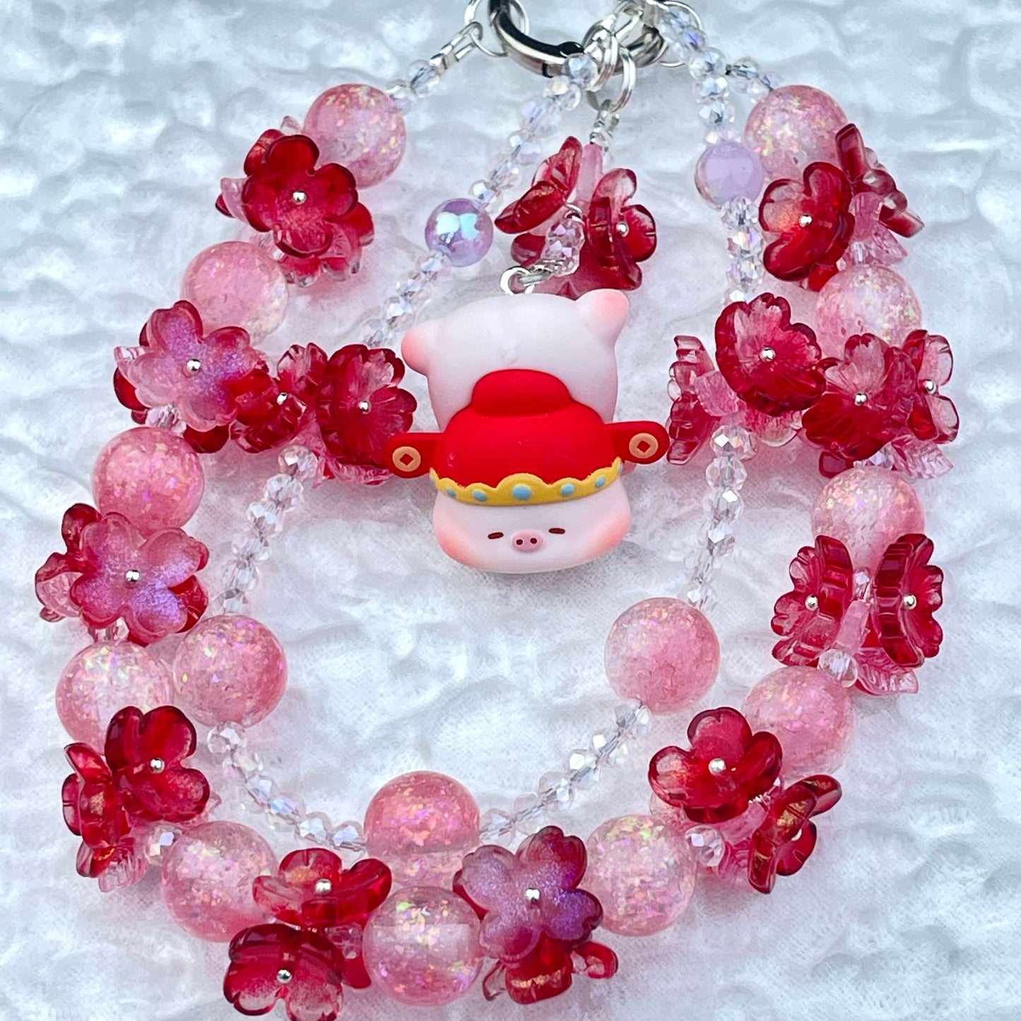 [Anniversary Celebration] Premium Handmade Glittering and Flower Blossom Style Kawaii Cutie Phone Chains-Celebration Special Price!-THIS WEEKEND ONLY