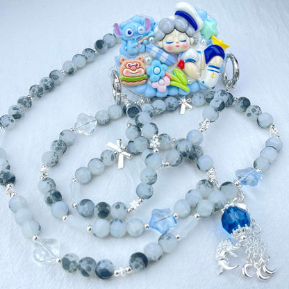 [Holiday Celebration] Kawaii Cream Gel and Glittering Rhinestones Mixes Styles Phone Clip with Phone Chain/Cross-body Chain