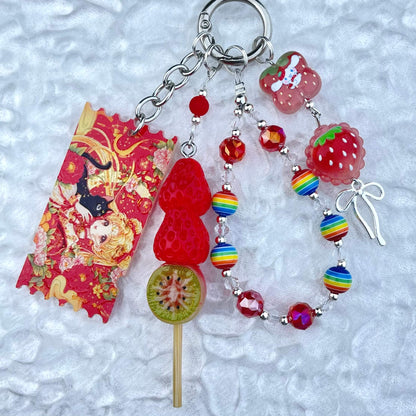 [Anniversary Sale] Colorful Glittering Beads Various Glow-In-the-Dark/Kawaii Decor Phone Chains-Celebration Special Price!