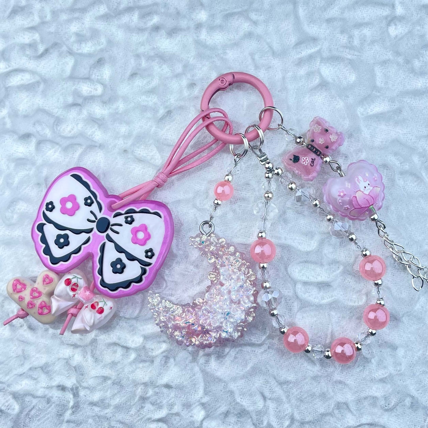 [Anniversary Sale] Colorful Glittering Beads Various Glow-In-the-Dark/Kawaii Decor Phone Chains-Celebration Special Price!