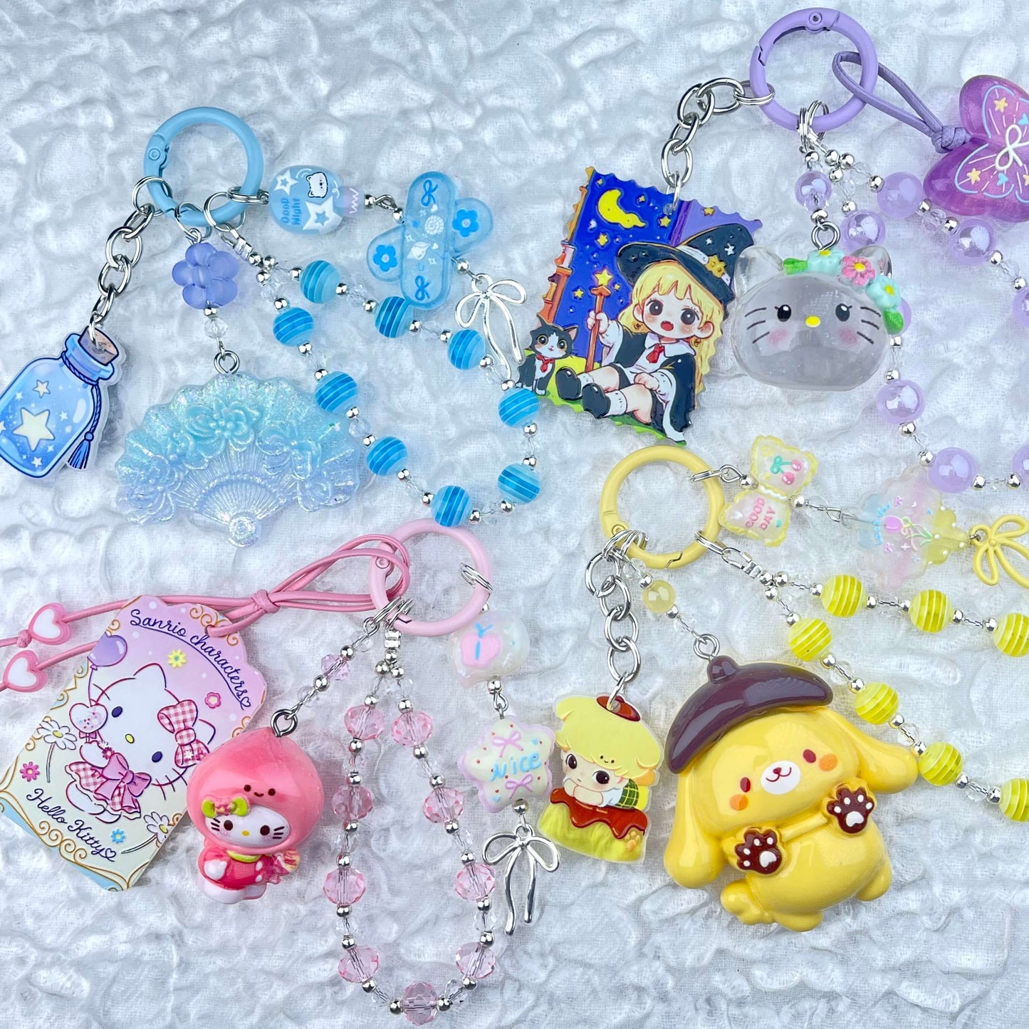 [Anniversary Sale] Colorful Glittering Beads Various Glow-In-the-Dark/Kawaii Decor Phone Chains-Celebration Special Price!
