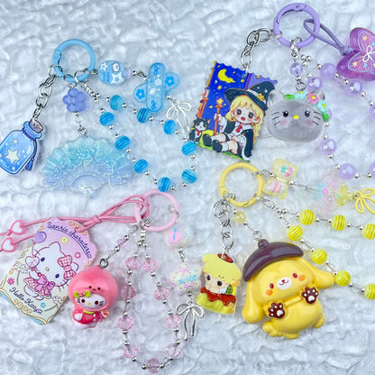 [Anniversary Sale] Colorful Glittering Beads Various Glow-In-the-Dark/Kawaii Decor Phone Chains-Celebration Special Price!