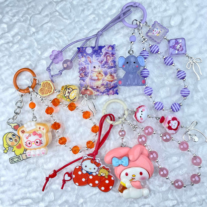 [Anniversary Sale] Colorful Glittering Beads Various Glow-In-the-Dark/Kawaii Decor Phone Chains-Celebration Special Price!
