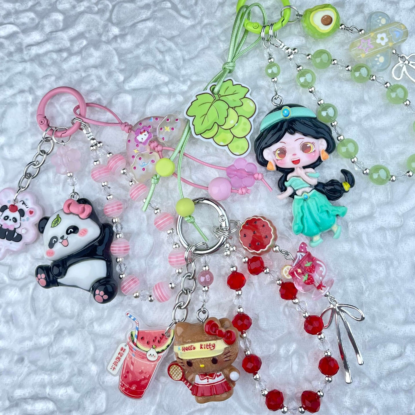 [Anniversary Sale] Colorful Glittering Beads Various Glow-In-the-Dark/Kawaii Decor Phone Chains-Celebration Special Price!