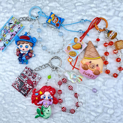 [Anniversary Sale] Colorful Glittering Beads Various Glow-In-the-Dark/Kawaii Decor Phone Chains-Celebration Special Price!