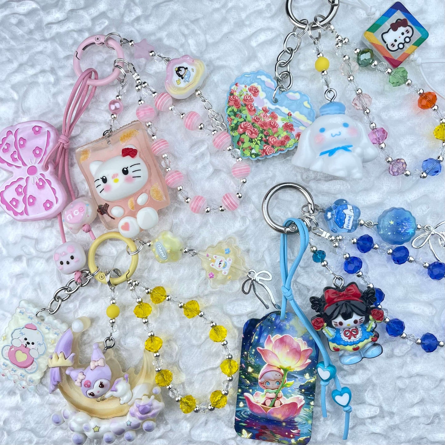 [Anniversary Sale] Colorful Glittering Beads Various Glow-In-the-Dark/Kawaii Decor Phone Chains-Celebration Special Price!