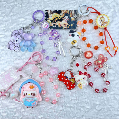 [Anniversary Sale] Colorful Glittering Beads Various Glow-In-the-Dark/Kawaii Decor Phone Chains-Celebration Special Price!