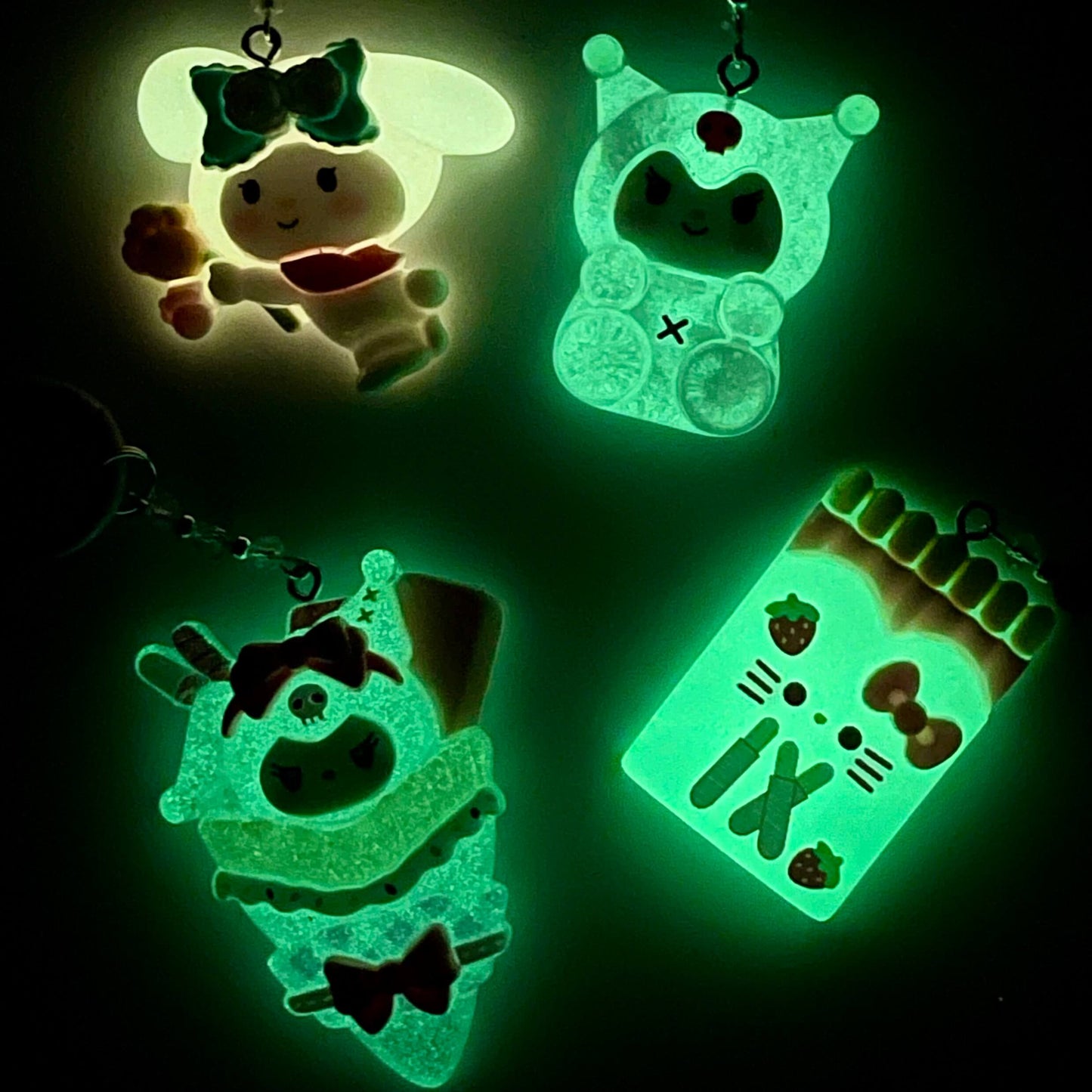 [Anniversary Sale] Colorful Glittering Beads Various Glow-In-the-Dark/Kawaii Decor Phone Chains-Celebration Special Price!