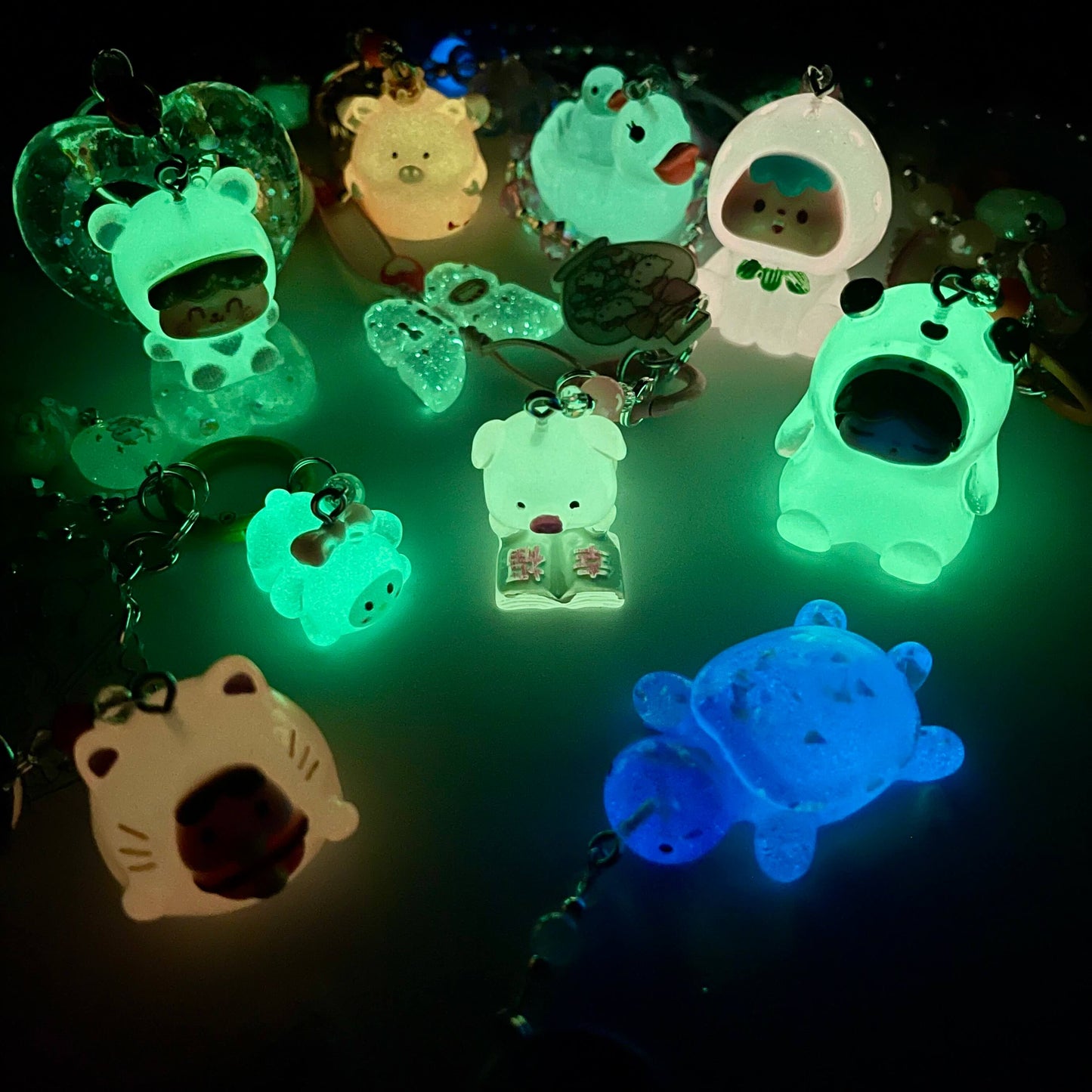 [Anniversary Sale] Colorful Glittering Beads Various Glow-In-the-Dark/Kawaii Decor Phone Chains-Celebration Special Price!