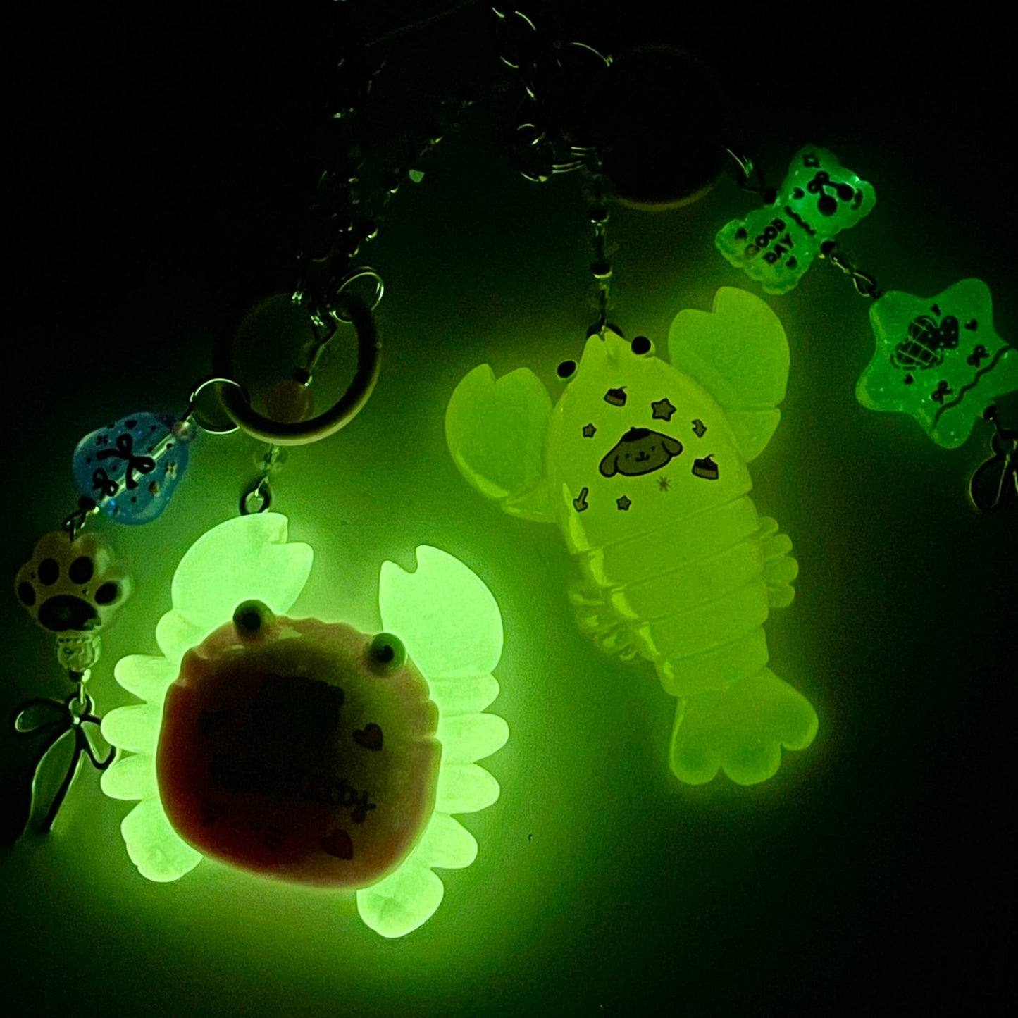 [Anniversary Sale] Colorful Glittering Beads Various Glow-In-the-Dark/Kawaii Decor Phone Chains-Celebration Special Price!
