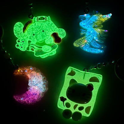 [Anniversary Sale] Colorful Glittering Beads Various Glow-In-the-Dark/Kawaii Decor Phone Chains-Celebration Special Price!