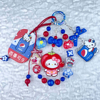 [Anniversary Celebration] Colorful Neon Rainbow Theme Premium Beads and Decor Phone Chains-Celebration Bonus Gift!