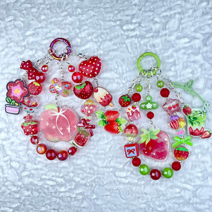 [Anniversary Celebration] Colorful Neon Rainbow Theme Premium Beads and Decor Phone Chains-Celebration Bonus Gift!